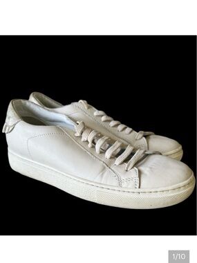 LEMARE’ ladies leather sneaker very good condition ruffle design on back euro 38